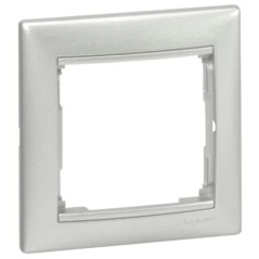 VALENA Ramka pojedyncza aluminium 770151