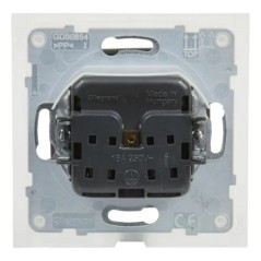 SUNO Gniazdo pojedyncze 2P+Z IP44 aluminium 16A 250V zaciski automatyczne z przesłoną 721386