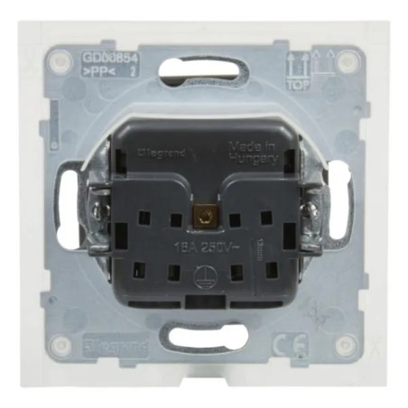 SUNO Gniazdo pojedyncze 2P+Z IP44 aluminium 16A 250V zaciski automatyczne z przesłoną 721386
