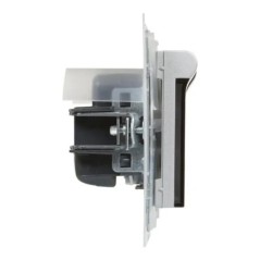SUNO Gniazdo pojedyncze 2P+Z IP44 aluminium 16A 250V zaciski automatyczne z przesłoną 721386