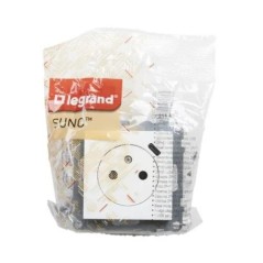 SUNO Gniazdo pojedyncze z USB-C 1,5A białe 16A 250V zaciski automatyczne z przesłoną 721189