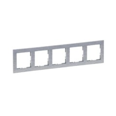 SUNO Ramka pięciokrotna aluminium szczotkowane 721565