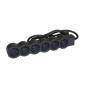 HELMO Przedłużacz standard 6x2P+Z z przewodem 1.5m 3x1.0 mm2 czarny/grafitowy 049486 HELMO Przedłużacz standard 6x2P+Z z przewodem 1.5m 3x1.0 mm2 czarny/grafitowy 049486
