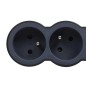 HELMO Przedłużacz standard 6x2P+Z z przewodem 1.5m 3x1.0 mm2 czarny/grafitowy 049486 HELMO Przedłużacz standard 6x2P+Z z przewodem 1.5m 3x1.0 mm2 czarny/grafitowy 049486