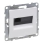 SUNO Gniazdo komputerowe pojedyncze RJ45 kat 6 UTP białe 721152 SUNO Gniazdo komputerowe pojedyncze RJ45 kat 6 UTP białe 721152
