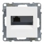 SUNO Gniazdo komputerowe pojedyncze RJ45 kat 6 UTP białe 721152 SUNO Gniazdo komputerowe pojedyncze RJ45 kat 6 UTP białe 721152
