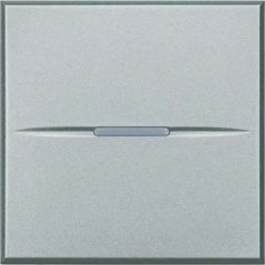 AXOLUTE - Przycisk jednobiegunowy NO 10A (zaciski śrubowe) 2 moduły AXIAL aluminium HC4005M2N
