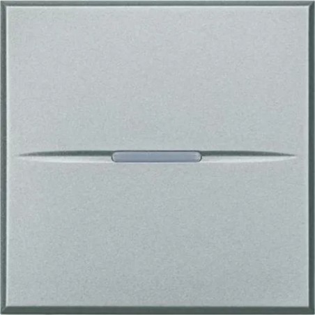 AXOLUTE - Przycisk jednobiegunowy NO 10A (zaciski śrubowe) 2 moduły AXIAL aluminium HC4005M2N