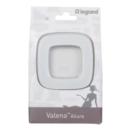 VALENA ALLURE Ramka pojedyncza białe szkło 755541