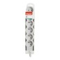 HELMO Przedłużacz standard 6x2P+Z z przewodem 1.5m 3x1.0 mm2 biały/jasnoszary 049484