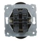 SUNO Gniazdo podwójne 2x2P+Z czarne 16A 250V zaciski śrubowe 721491