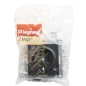 SUNO Gniazdo SCHUKO 2P+Z czarne 16A 250V zaciski automatyczne z przesłoną 721420