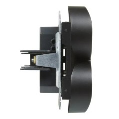 SUNO Gniazdo podwójne 2x2P+Z czarne 16A 250V zaciski śrubowe 721491
