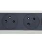 HELMO Przedłużacz premium obrotowy 6x2P+Z z przewodem 1.5m 3x1.0 mm2 biały/grafitowy 049454
