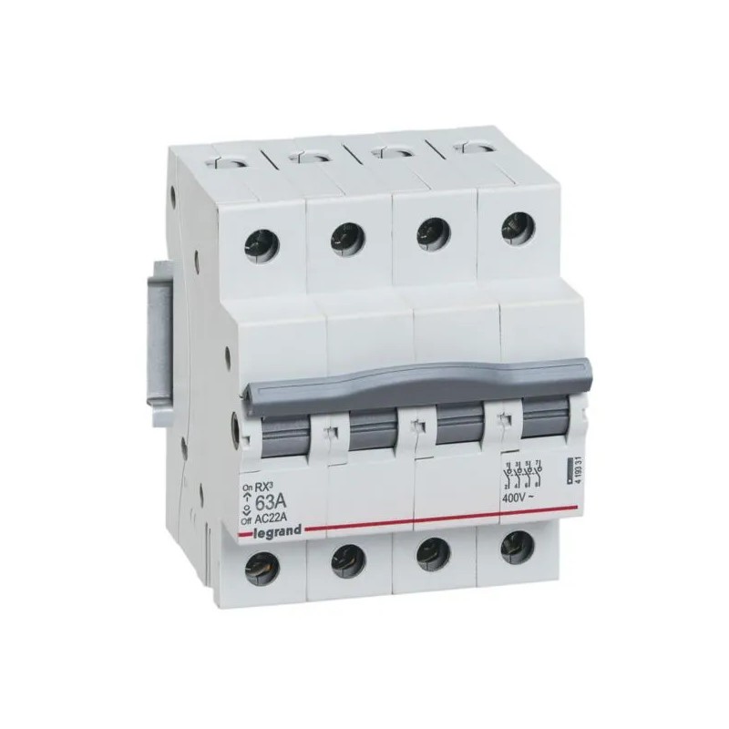 Rozłącznik modułowy RX3 63A 4P 419331 Rozłącznik modułowy RX3 63A 4P 419331