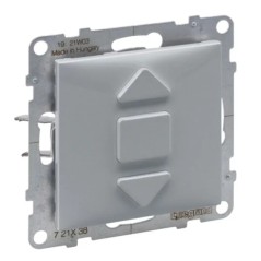 SUNO Przyciskowy łącznik rolet aluminium 3 pozycyjny 6A 250V 721338