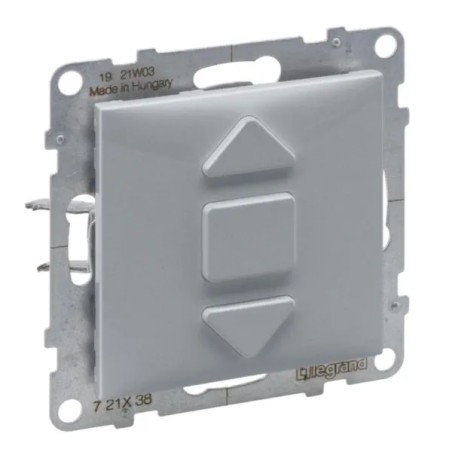 SUNO Przyciskowy łącznik rolet aluminium 3 pozycyjny 6A 250V 721338