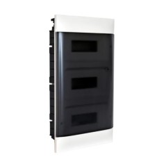 Rozdzielnica modułowa podtynkowa PRACTIBOX S 3x12 drzwi przezroczyste 135373