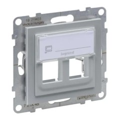 SUNO Adapter KEYSTONE podwójny aluminium 721345