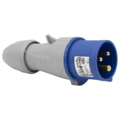 Wtyczka przenośna 3P 16A 230V niebieska IP44 P17 TEMPRA PRO 555124