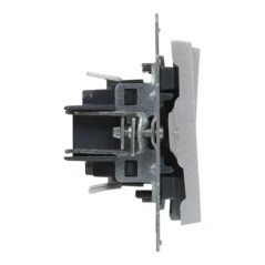 SUNO Łącznik świecznikowy podwójny aluminium 10AX 250V zaciski automatyczne 721305
