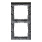 SUNO Ramka dwukrotna aluminium szczotkowane 721562
