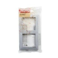 SUNO Ramka dwukrotna aluminium szczotkowane 721562