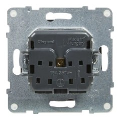 SUNO Gniazdo pojedyncze 2P+Z IP44 czarne 16A 250V zaciski automatyczne z przesłoną 721486