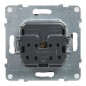 SUNO Gniazdo pojedyncze 2P+Z IP44 czarne 16A 250V zaciski automatyczne z przesłoną 721486 SUNO Gniazdo pojedyncze 2P+Z IP44 czarne 16A 250V zaciski automatyczne z przesłoną 721486