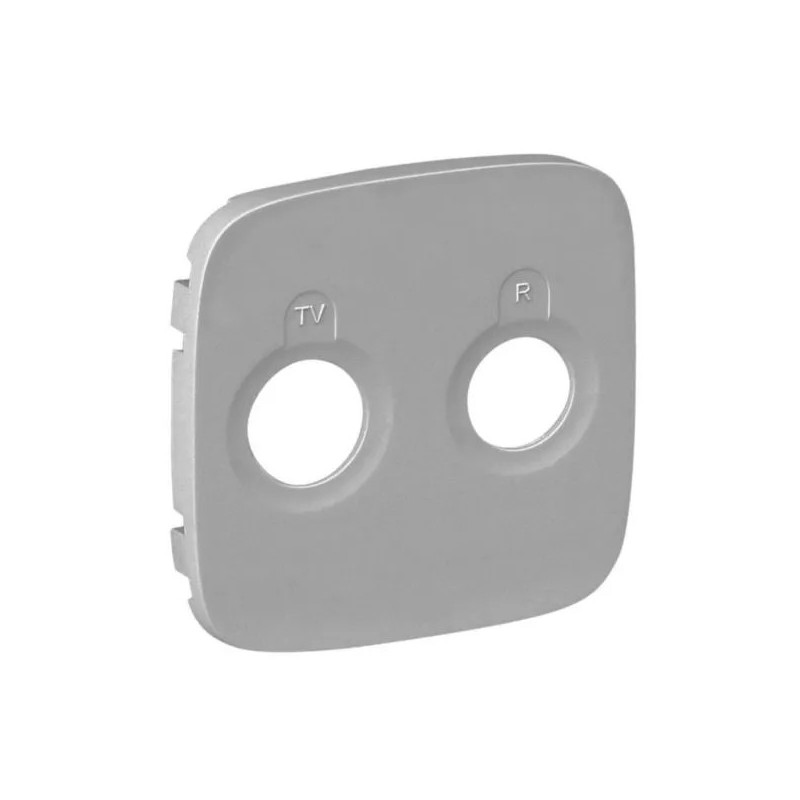 VALENA ALLURE Plakietka gniazda antenoweego zakończeniowego tv-rd aluminium 754787