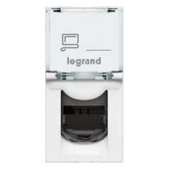 MOSAIC Gniazdo komputerowe pojedyncze RJ45 kat.6 STP białe 076563