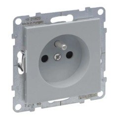 SUNO Gniazdo pojedyncze 2P+Z aluminium 16A 250V zaciski śrubowe 721385