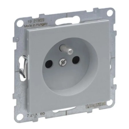 SUNO Gniazdo pojedyncze 2P+Z aluminium 16A 250V zaciski śrubowe 721385