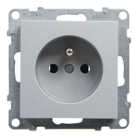 SUNO Gniazdo pojedyncze 2P+Z aluminium 16A 250V zaciski śrubowe 721385
