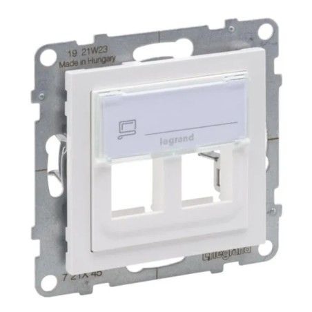 SUNO Adapter KEYSTONE podwójny biały 721145