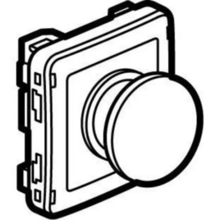 PLEXO55 Wyłącznik awaryjny 3A-250V szary/żółty 069547