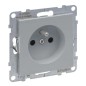 SUNO Gniazdo pojedyncze 2P+Z aluminium 16A 250V zaciski automatyczne z przesłoną 721380 SUNO Gniazdo pojedyncze 2P+Z aluminium 16A 250V zaciski automatyczne z przesłoną 721380
