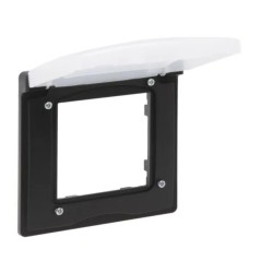 Niloe Step Ramka pojedyncza IP44 czarny 863596