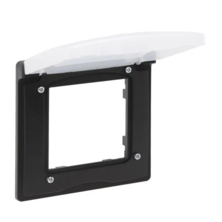 Niloe Step Ramka pojedyncza IP44 czarny 863596