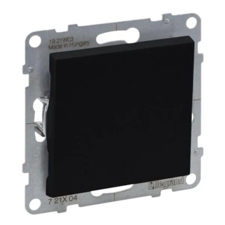 SUNO Łącznik jednobiegunowy czarny 10AX 250V zaciski automatyczne 721401