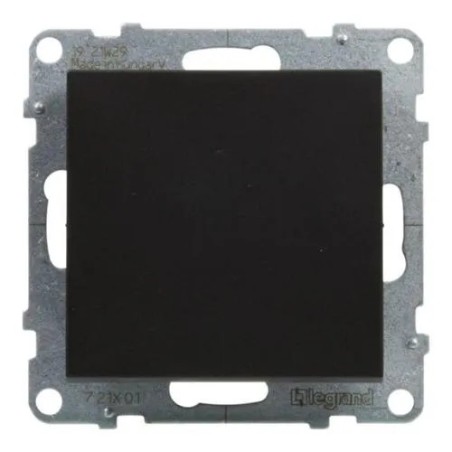 SUNO Łącznik jednobiegunowy czarny 10AX 250V zaciski automatyczne 721401