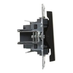 SUNO Łącznik jednobiegunowy czarny 10AX 250V zaciski automatyczne 721401