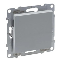 SUNO Przycisk pojedynczy aluminium 6A 250V zaciski automatyczne 721309