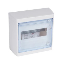 Rozdzielnica modułowa 1x8 natynkowa IP40 Nedbox (drzwi transparentne) 601245