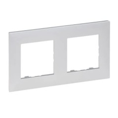 Niloe Step Ramka podwójna 2x aluminium 863392