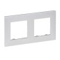 Niloe Step Ramka podwójna 2x aluminium 863392