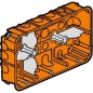 Puszka do betonu 142mm 213x 50mm Ze śrubami czerwony Batibox 080126