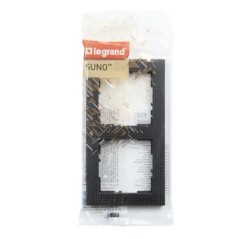 SUNO Ramka dwukrotna wzorzysta czerń 721572