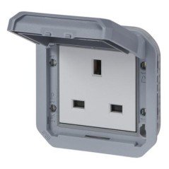 NOWE PLEXO 55 Gniazdo standard brytyjski 2P+Z zaciski śrubowe mecha...