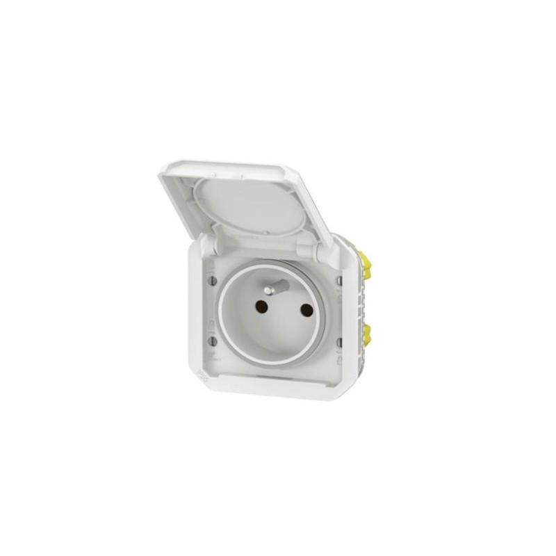 NOWE PLEXO 55 Gniazdo 2P+Z zaciski śrubowe mechanizm 16A - 250V AC białe 069624L